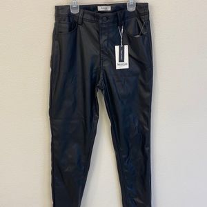 Never worn leather skinny jeans!